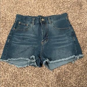 Denim shorts